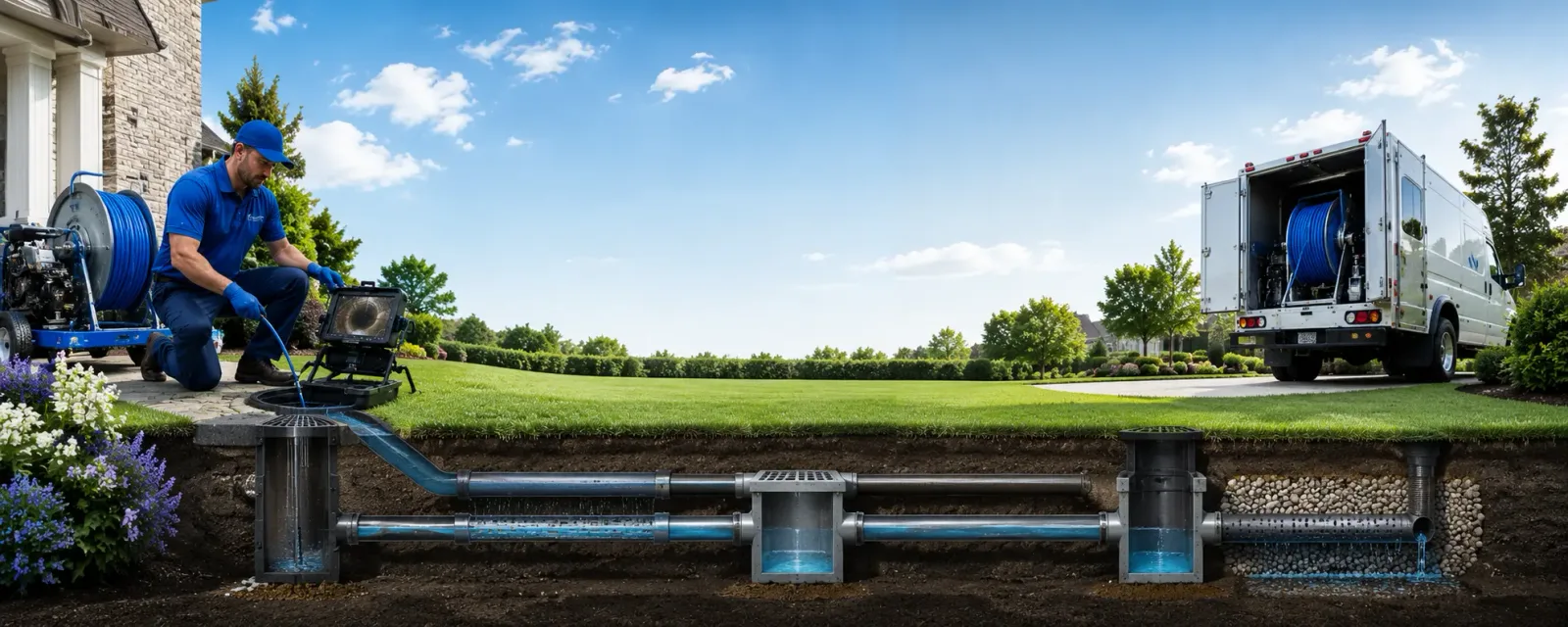Outdoor drain cleaning information for Welch, TX
